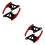 2Paires Poignées Aluminium Rouge Pour Passager , Fixation Rapide 6