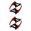 2Paires Poignées Aluminium Rouge Pour Passager , Fixation Rapide 5