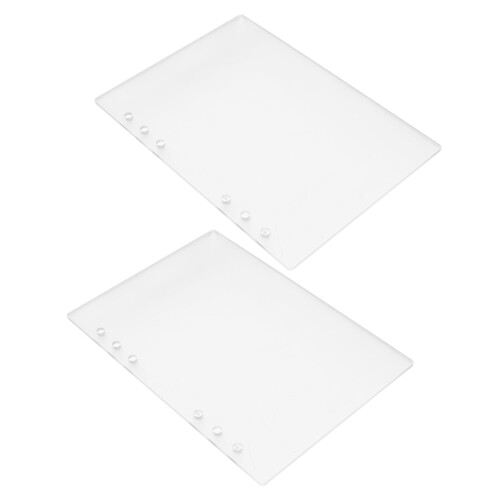 2Pièces Cache Cahier A6 Mat Transparent En Résistant