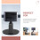 Black Mini Projector Shelf with Adjustable Angle and Stable Base 9