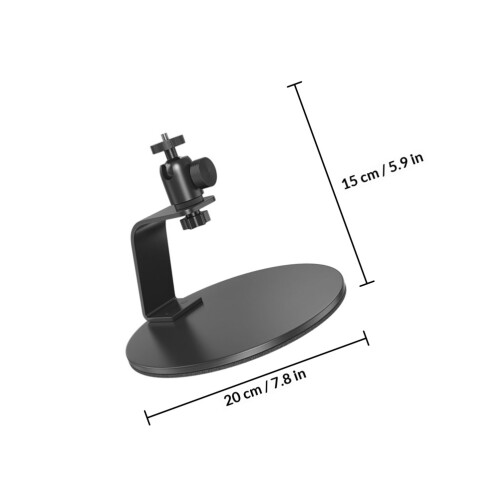 Black Mini Projector Shelf with Adjustable Angle and Stable Base 1