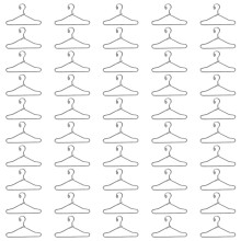 150Pièces Cintres Métal Argenté Support Vêtements