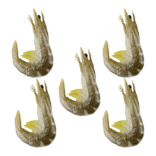 25Pièces Créations Crevettes Décoratives PVC Multi Usage Ludiques
