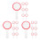 18Pièces Mini Tableaux Blancs Rouge Pour Jeux Vote Et Notation 7