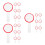 18Pièces Mini Tableaux Blancs Rouge Pour Jeux Vote Et Notation 2