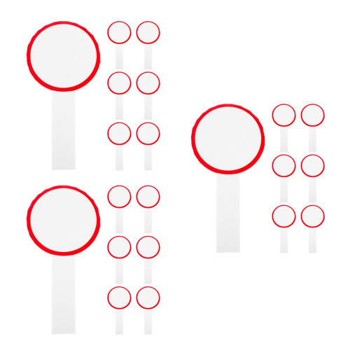 18Pièces Mini Tableaux Blancs Rouge Pour Jeux Vote Et Notation 1