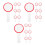 18Pièces Mini Tableaux Blancs Rouge Pour Jeux Vote Et Notation 6