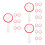 18Pièces Mini Tableaux Blancs Rouge Pour Jeux Vote Et Notation 5