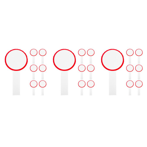 18Pièces Mini Tableaux Blancs Rouge Pour Jeux Vote Et Notation 2