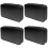 4Pièces Cd Noir Résistant Zippé, Organiseur Compact 80 Disques 5