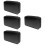 4Pièces Cd Noir Résistant Zippé, Organiseur Compact 80 Disques 7