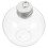 24Pcs Clear Plastic Bulb Bottles Silver Fillable Candy Jars for Decor 1