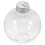 24Pcs Clear Plastic Bulb Bottles Silver Fillable Candy Jars for Decor 3