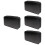 4Pièces Cd Noir Résistant Zippé, Organiseur Compact 80 Disques 6