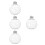 24Pcs Clear Plastic Bulb Bottles Silver Fillable Candy Jars for Decor 4