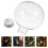 24Pcs Clear Plastic Bulb Bottles Silver Fillable Candy Jars for Decor 11