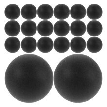 100Pièces Balles De Jeu Noires Mat En PP, Accessoires Loto Et Fêtes