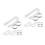 6Ensembles Tuyaux Blancs Drain Flexibles Durables 4