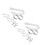 6Ensembles Tuyaux Blancs Drain Flexibles Durables 2