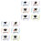 12Ensembles Cartes Anniversaire Design Original 3