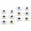 12Ensembles Cartes Anniversaire Design Original 4