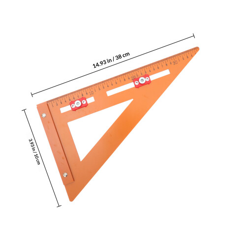 Équerre Multifonction En Ébénisterie Règle Bois Orange Durable 1