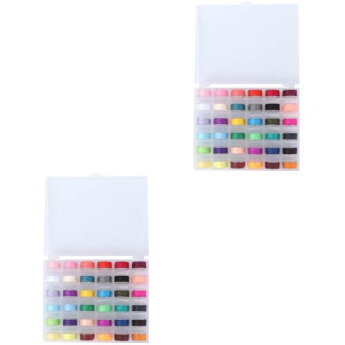 72Pièces Kit Fil À Coloré Pour Usage Couture À Domicile 2
