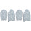 4Pièces Accessoire Repassage Bleu Coton Pliable Suspendu 2