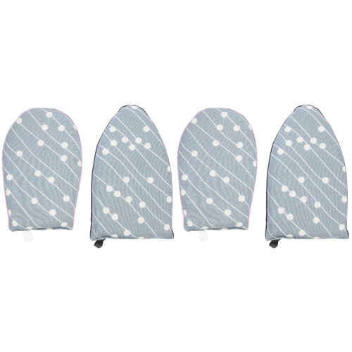 4Pièces Accessoire Repassage Bleu Coton Pliable Suspendu 1