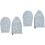 4Pièces Accessoire Repassage Bleu Coton Pliable Suspendu 4
