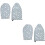 4Pièces Accessoire Repassage Bleu Coton Pliable Suspendu 6