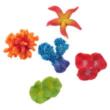 15Pièces Plantes Artificielles Aquarium Résine Corail Coloré