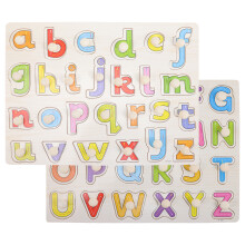 8 Ensembles Puzzle Alphabet En Bois Jouet Éducatif Lettres