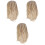 3Pièces Perruque Queue De Fibre Clip À Pince Confortable 3