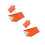 2Pièces De Couchage Outdoor Orange Durable Pour Camping Survie 4
