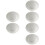 24Pièces Gâteau Rondes Argentées Support Sain 6