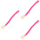 3Pièces Attache Bébé Rose Clips Coton Protection 6