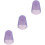 3Pièces Protection Silicone Saxophone Violet Structure Simple 6