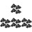 16Pièces Pinces Auto Noir Ventouse, Fixation Simple Et Stable 3