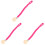 3Pièces Attache Bébé Rose Clips Coton Protection 2