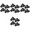 16Pièces Pinces Auto Noir Ventouse, Fixation Simple Et Stable 4