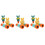 3Ensembles Jumelles Amusantes Orange Pour 4