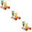 3Ensembles Jumelles Amusantes Orange Pour 9