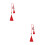 2Pièces Accessoires Pendants Rouge Pour Style Dragon 6
