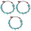 3Pièces Bracelet De Vert Mode Longue Durée Pied 3