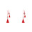 2Pièces Accessoires Pendants Rouge Pour Style Dragon 7