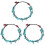 3Pièces Bracelet De Vert Mode Longue Durée Pied 2