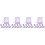 20Pièces Sachets Vides Violet Pour Maison Bureau 5
