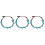3Pièces Bracelet De Vert Mode Longue Durée Pied 4