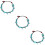 3Pièces Bracelet De Vert Mode Longue Durée Pied 9
